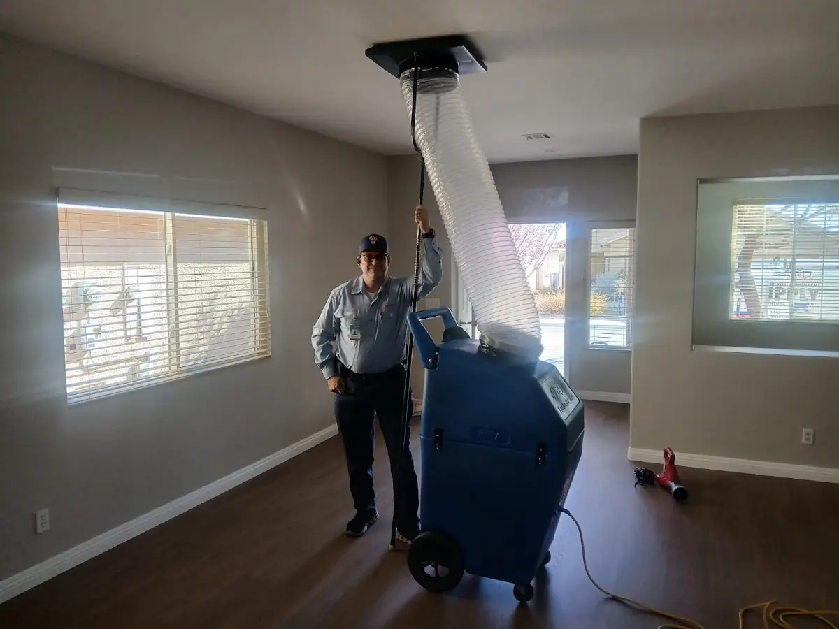 Professional Dryer Vent Cleaning work inside a Moab home